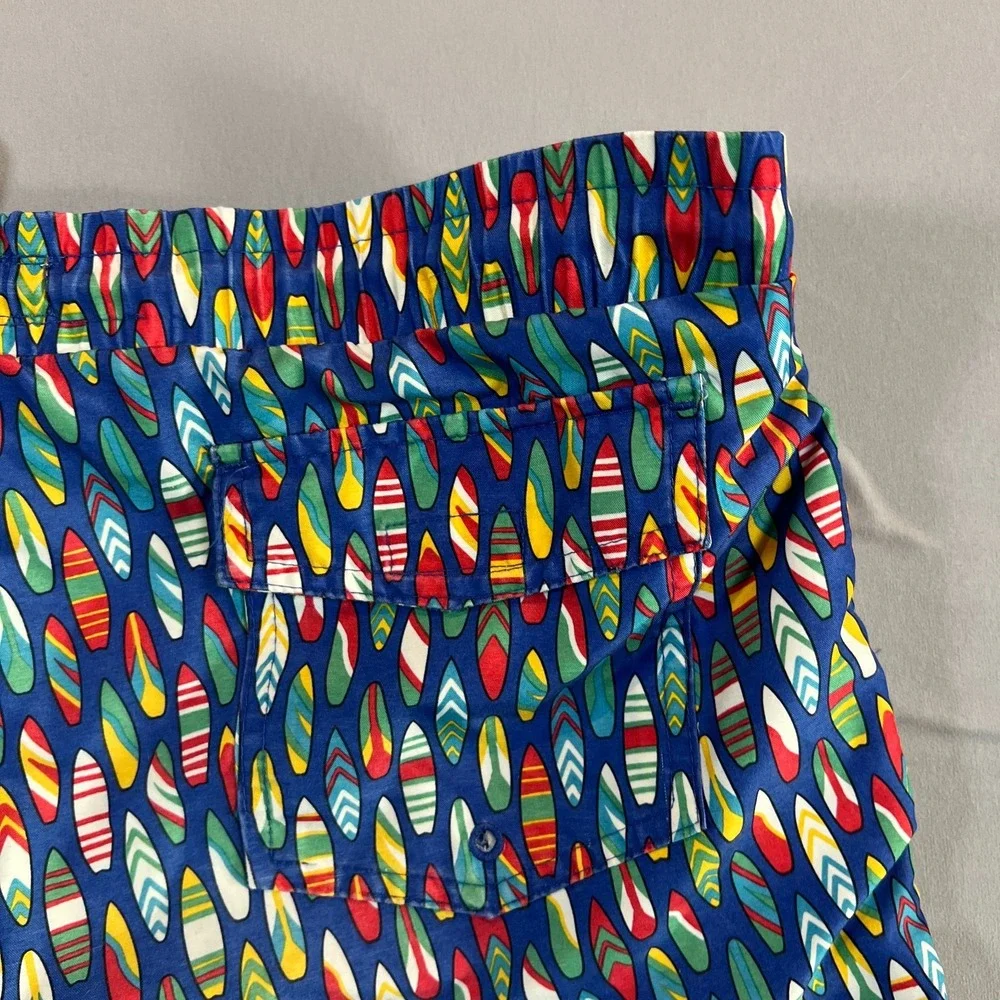 Club Room Swim Trunks Shorts Mens Medium Multicolor Geometric Mesh Quick Drying